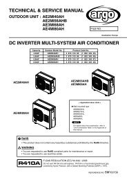 TECHNICAL & SERVICE MANUAL DC INVERTER MULTI-SYSTEM ...