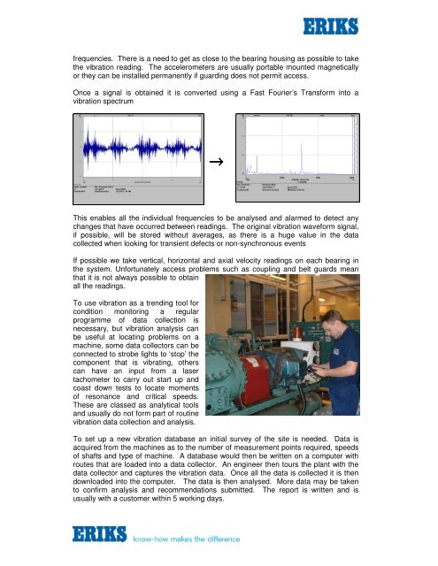 ERIKS Maintenance and Condition Monitoring Technical ... - Eriks UK