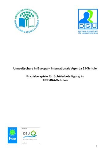 Praxisbeispiele fÃ¼r SchÃ¼lerbeteiligung in USE/INA-Schulen