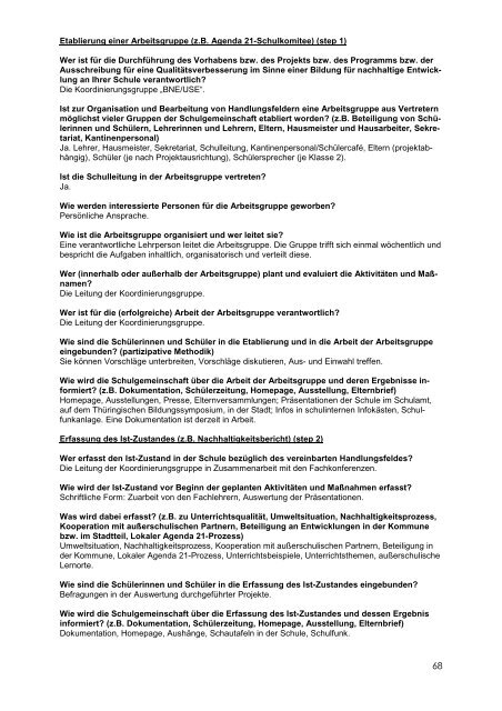 Praxisbeispiele fÃ¼r SchÃ¼lerbeteiligung in USE/INA-Schulen