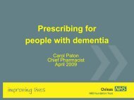 Prescribing for people with dementia - Carol Paton 262.2 KB