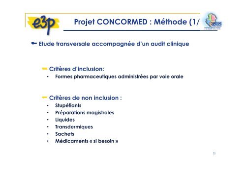 SÃ©curiser la prise en charge mÃ©dicamenteuse du patient