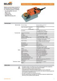 Technical data sheet Damper actuator NM24A-V