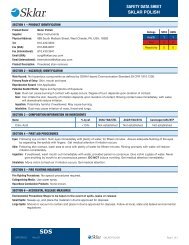 material safety data sheet sklar polish - Sklar Surgical Instruments