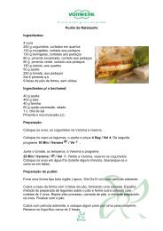 Pudim de Ratatouille Ingredientes: 4 ovos 200 g ... - Vorwerk