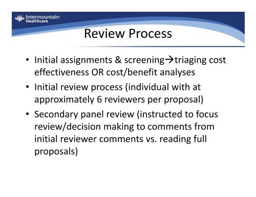 PCORI FUNDamentals - Intermountain Healthcare