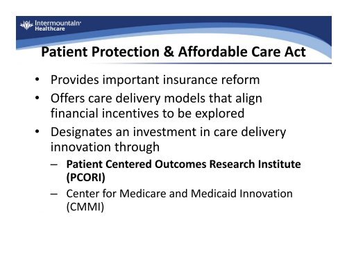 PCORI FUNDamentals - Intermountain Healthcare