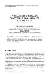 probabilistic distance clustering adjusted for cluster size