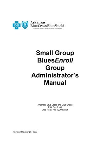 Small Group Blues Enroll - Arkansas Blue Cross and Blue Shield