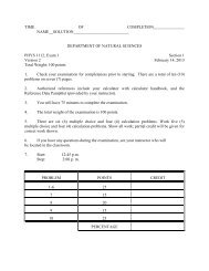 Spring 2013 Exam 1 Solution, Version 2