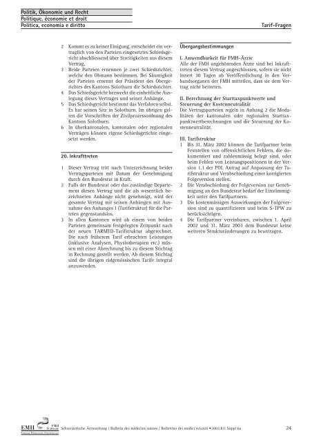Beilage zu Nr. 5/2002 - Schweizerische Ãrztezeitung