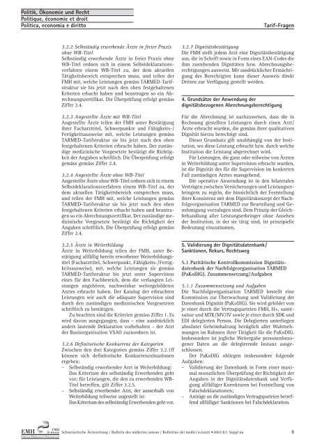 Beilage zu Nr. 5/2002 - Schweizerische Ãrztezeitung