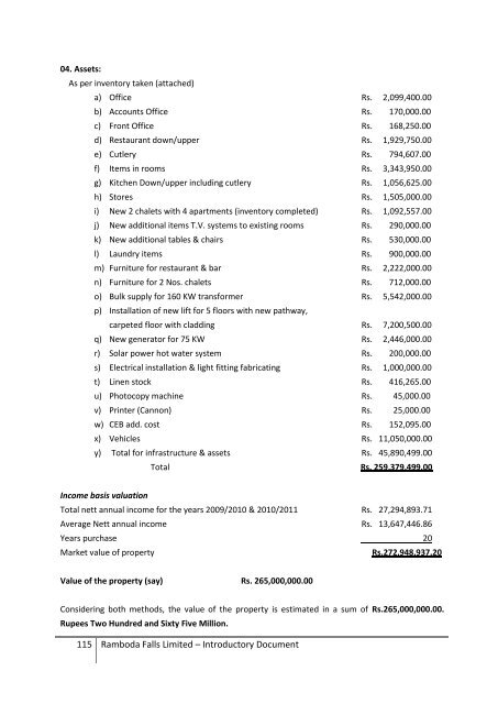 Introductory Document - Colombo Stock Exchange