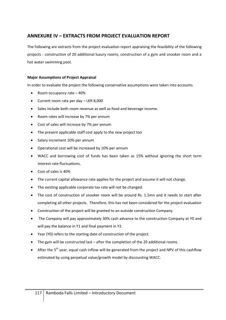 Introductory Document - Colombo Stock Exchange