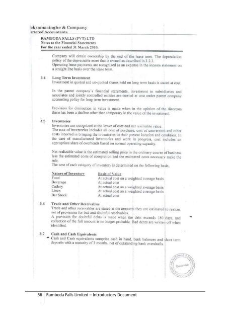 Introductory Document - Colombo Stock Exchange