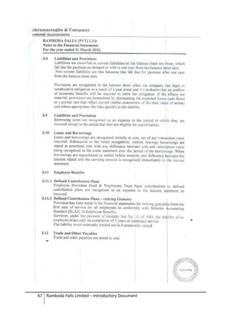 Introductory Document - Colombo Stock Exchange