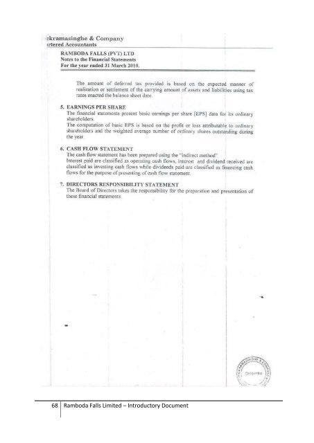 Introductory Document - Colombo Stock Exchange