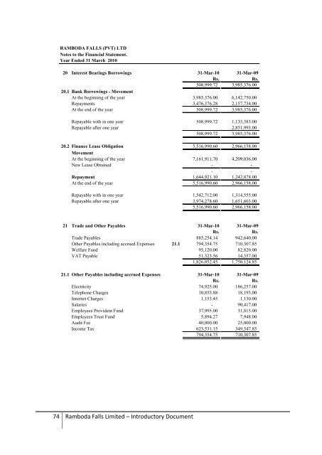 Introductory Document - Colombo Stock Exchange