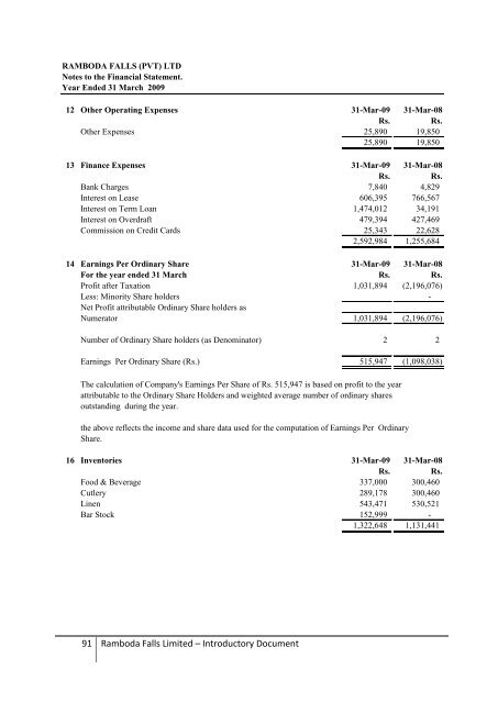 Introductory Document - Colombo Stock Exchange