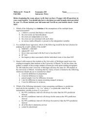 1 Midterm IIÃ¢Â€Â”Form B Economics 203 Name_____________ Fall ...