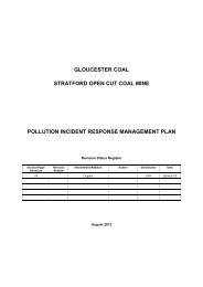 Pollution Incident Response Management Plan - Yancoal