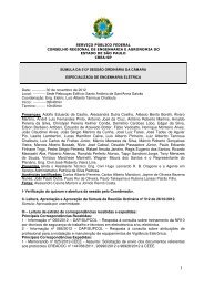 SESSÃO ORDINÃRIA nÂº 513 de 30/11/2012 (Arquivo em ... - Crea-SP