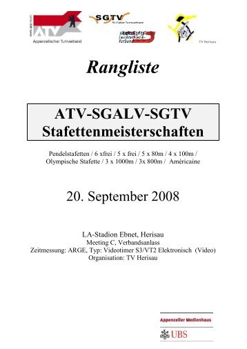 ATV Stafettenmeisterschaft in Herisau - TV Stein