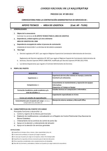 convocatoria - Consejo Nacional de la Magistratura