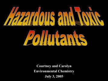 Toxic Pollutants