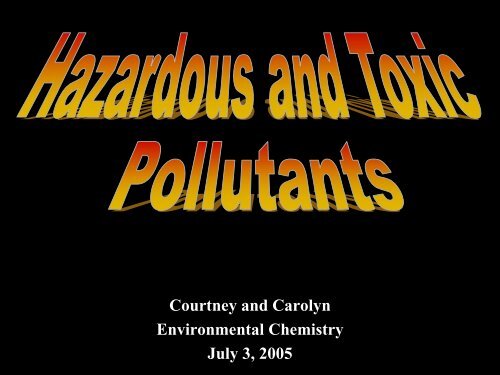 Toxic Pollutants