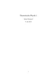 Theoretische Physik 1 - THEP Mainz