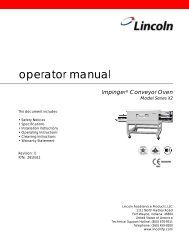 Impinger X2 – Operator Manual - Garland - Garland Group
