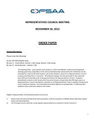 representatives council meeting november 30, 2012 order paper