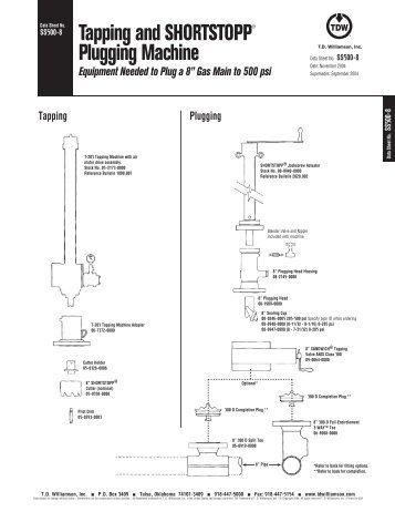 SHORTSTOPPÂ® 500 8 Inch Data Sheet - T.D. Williamson, Inc.