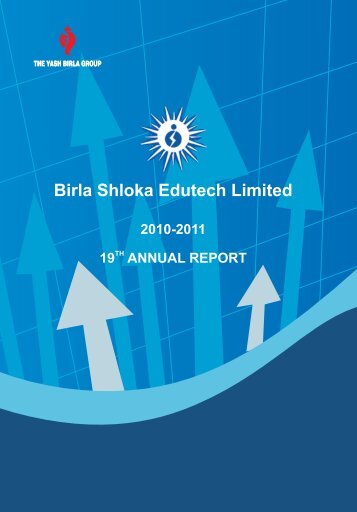 Annual Report - birla shloka edutech ltd