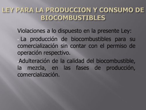 BIOCOMBUSTIBLES EN HONDURAS