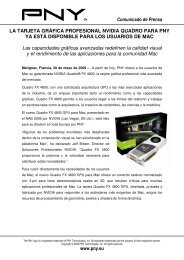 LA TARJETA GRÃFICA PROFESIONAL NVIDIA QUADRO ... - PNY