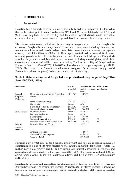 a compliance study of Bangladesh shrimp aquaculture - The United ...