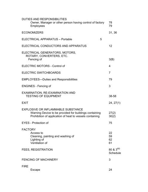 JAMAICA THE FACTORIES ACT REGULATIONS (under ... - ILO