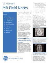 MR Field Notes - GE Healthcare