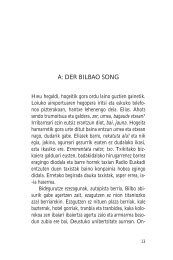 A: DER BILBAO SONG - Elkar