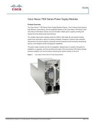 Cisco Nexus 7000 Series Power Supply Modules - Sourcetech