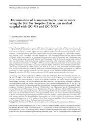 Determination of 2-aminoacetophenone in wines using the Stir Bar ...