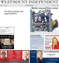 February 21 - Westmount Independent