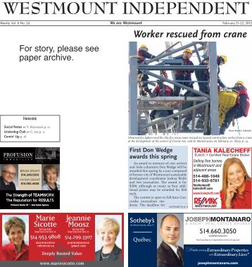 February 21 - Westmount Independent