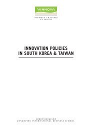 Innovation Policies in South Korea & Taiwan - Vinnova