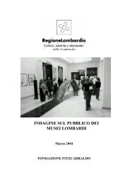 Indagine sul pubblico dei musei lombardi - Cultura in Cifre - Istat