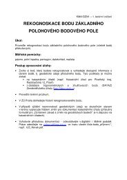 rekognoskace bodu zÃ¡kladnÃ­ho polohovÃ©ho bodovÃ©ho pole