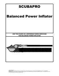 SCUBAPRO Balanced Power Inflator - Pmp6.fr