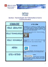 Secteur : Technologies de l'Information et de la ... - Tunisie industrie